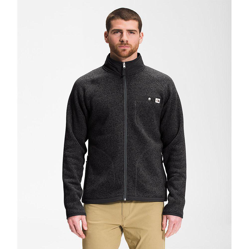 The North Face Gordon Lyons Full Zip Ανδρικα Μπουφάν Fleece - Μαυρα (VLGB50649)
